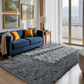 Fluffy Rug Shaggy Area Rug, Small Bedside Rug, Soft Fluffy Shaggy Entryway by Yongyangjuxi