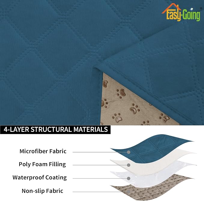 Easy-Going Waterproof Chair Cushion Cover, Non-Slip Leakproof Sofa Seat Cushion - Image 4