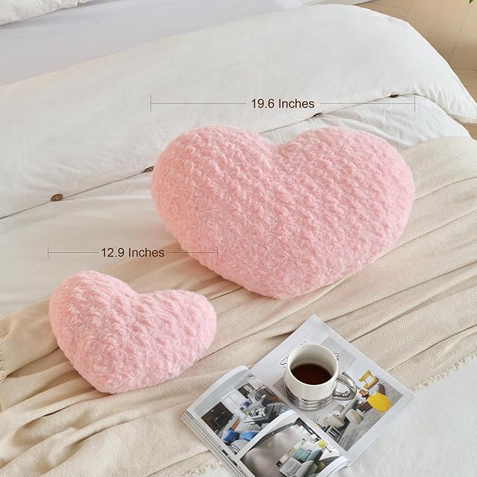 Heart Pillow, Soft Heart Shaped Pillow - Image 4