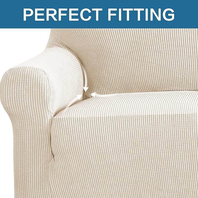 H.VERSAILTEX Stretch Oversized Couch Cover 1 Piece Sofa Slipcovers - Image 5
