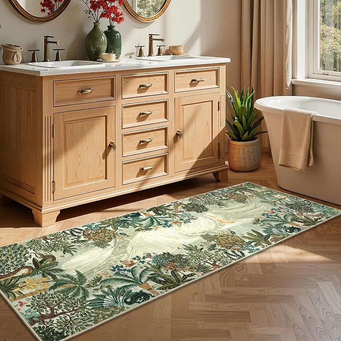 GarveeHome 2x6 Jungle Washable Runner Rug - Image 7