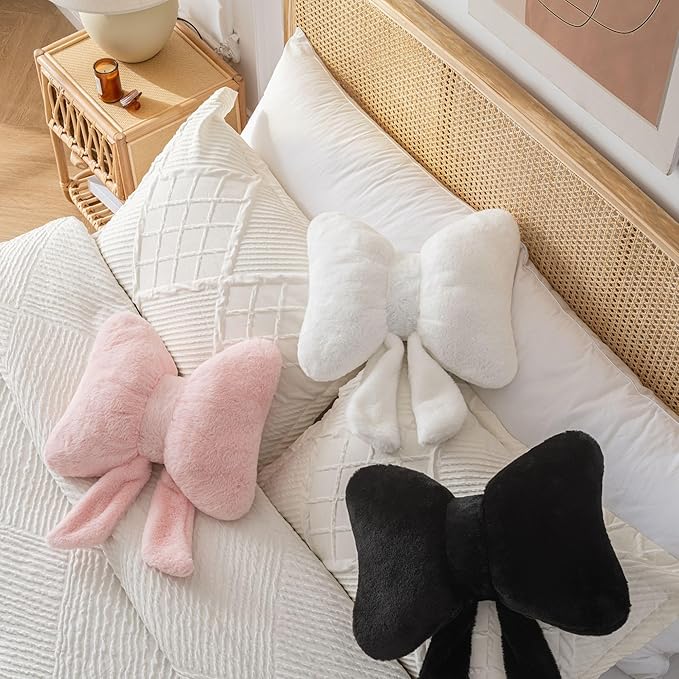 Bow Pillow Throw Pillows Butterfly Shaped Decorative Cute Pillows - Image 3