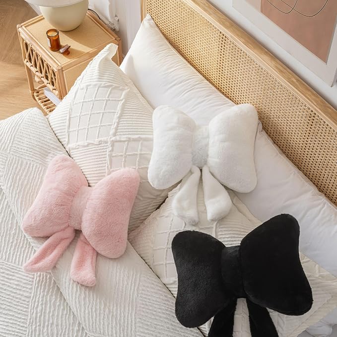 Bow Pillow Throw Pillows Butterfly Shaped Decorative Cute Pillows - Image 4