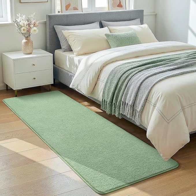 Soft Runner Rugs for Bedroom 2x6, Non Slip Runners for Hallway Kitchen Laundry by BBENRON