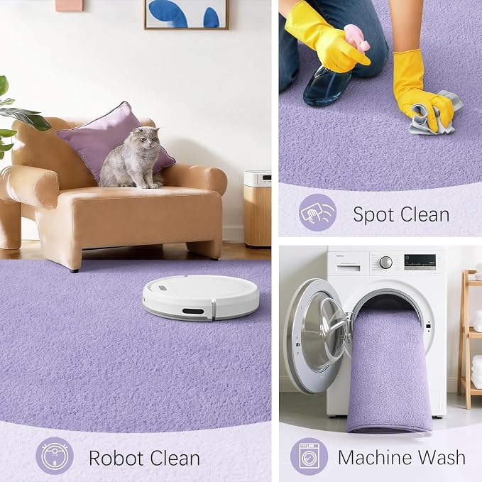 Soft Runner Rugs for Bedroom 2x6, Non Slip Runners for Hallway Kitchen Laundry - Image 6
