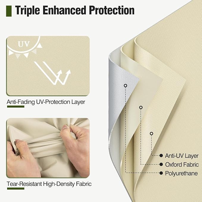 MR.COVER Outdoor Couch Cover Waterproof, Patio Furniture Covers - Image 2