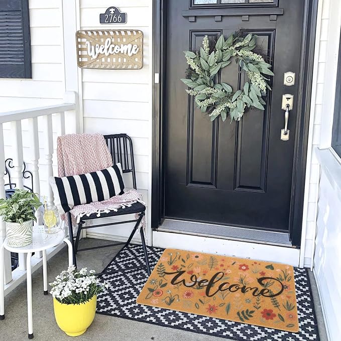 FGSS Spring Welcome Door-Mats Floral Coir Doormats - Image 2