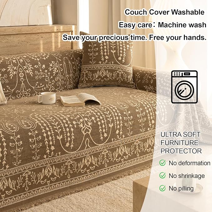 ROOMLIFE Couch Cover Boho Sofa Covers - Image 5