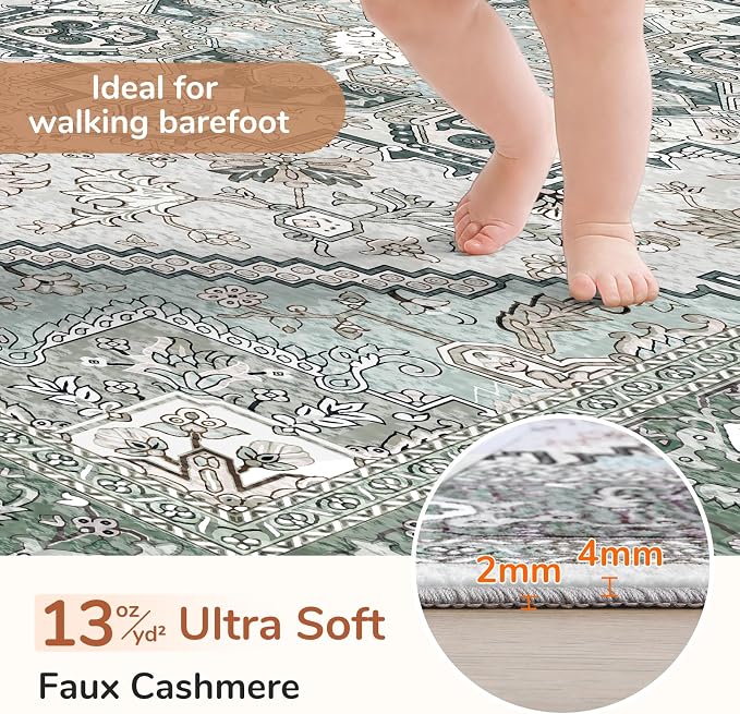 OPPODREAM Soft 10x14 Area Rugs, Washable Rugs 10x14 - Image 2