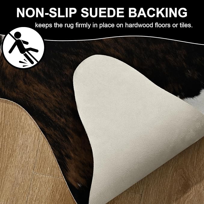 BENRON Premium Cowhide Rug, Faux Cow Hide Rugs - Image 6