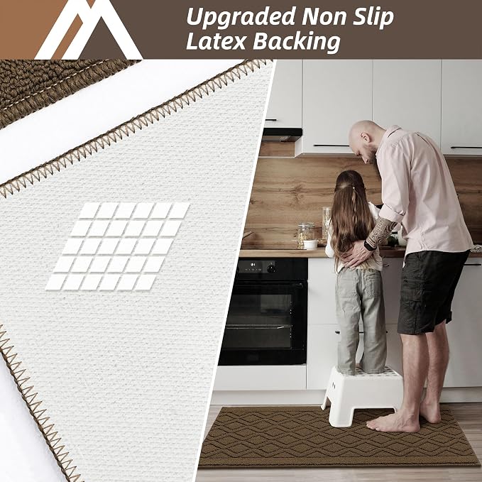 COSY HOMEER-Kitchen-Rugs-and-Mats 20"x48" Non Slip Kitchen Mats - Image 4