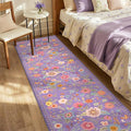 RELEANY Floral Nursery 2x8 Area Rugs Washable Print Boho Cute Carpet Non Slip by RELEANY