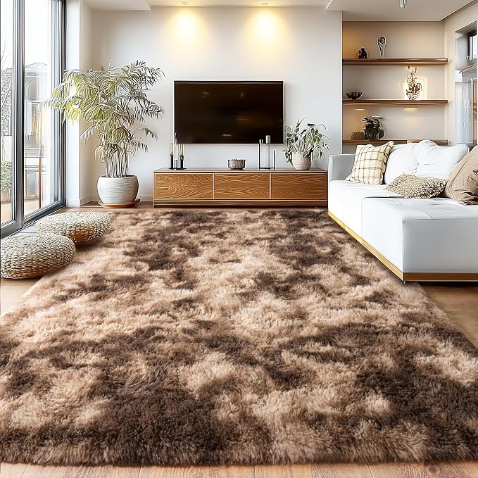 Fluffy Rug for Living Room, Furry Carpet for Teen, Shaggy Carpet for Nursery - Image 7