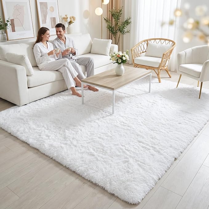Merelax Soft Modern Indoor Large Shaggy Rug - Image 3