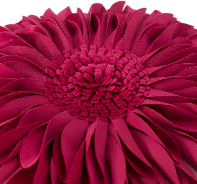 OiseauVoler 3D Sunflower Throw Pillow Cover Decorative Handmade Pillowcase - Image 4