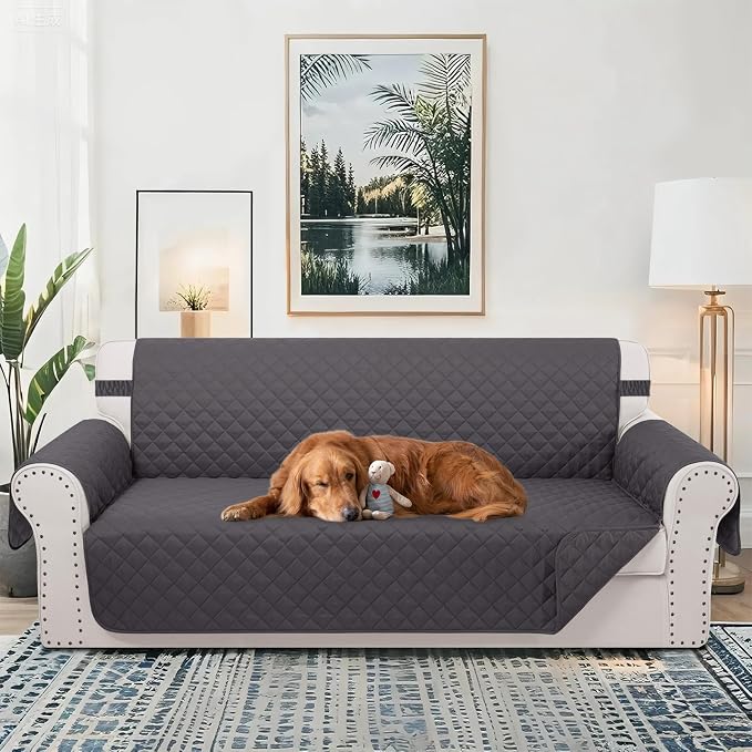 Reversible 4 Seater Sofa Cover 91 Inch Large Couch Cover Furniture Protector - Image 2