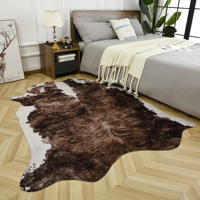 Easycozy Faux Cowhide Large Cow Print Rug - Image 5