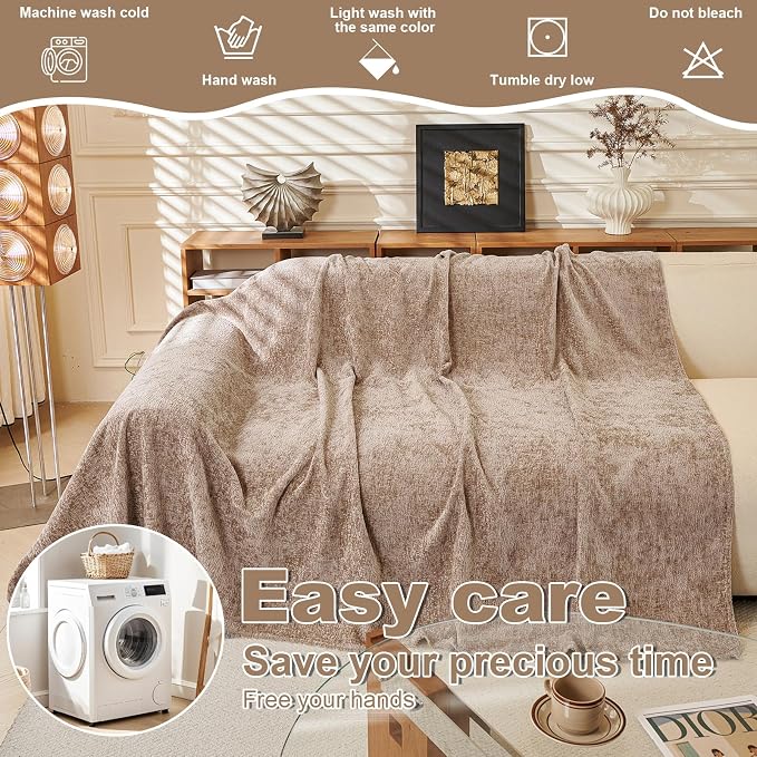 ROOMLIFE Boho Khaki Couch Cover - Image 4