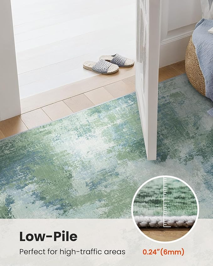Runner Rugs for Hallway 2'6"x10', Modern Abstract Machine Washable Runners for - Image 5
