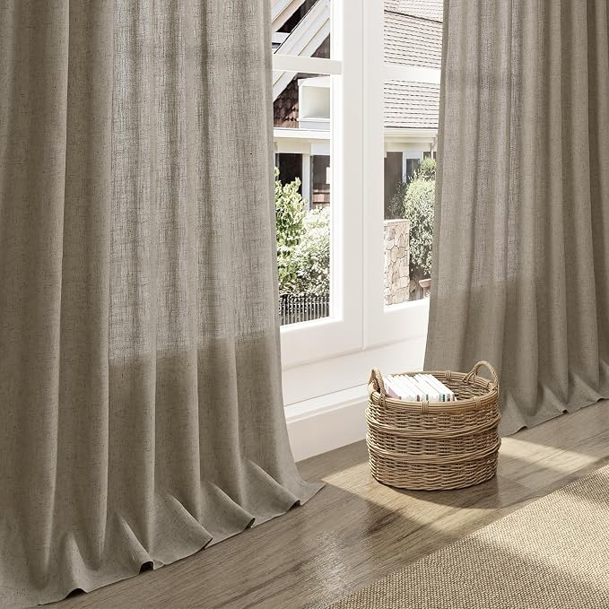 Mocha Linen Curtains 96 Inches Long - Image 6