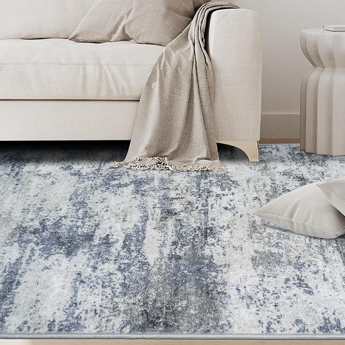9x12 Area Rugs for Living Room Washable: Abstract Large Rug for Dining Room - Image 3