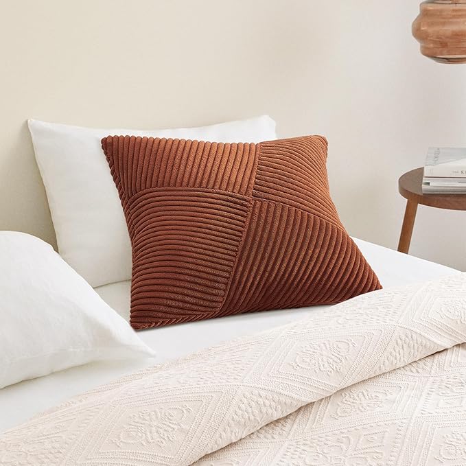 Topfinel Set of 2 Decorative Terracotta Throw Pillow Covers 18x18 Inch - Image 7