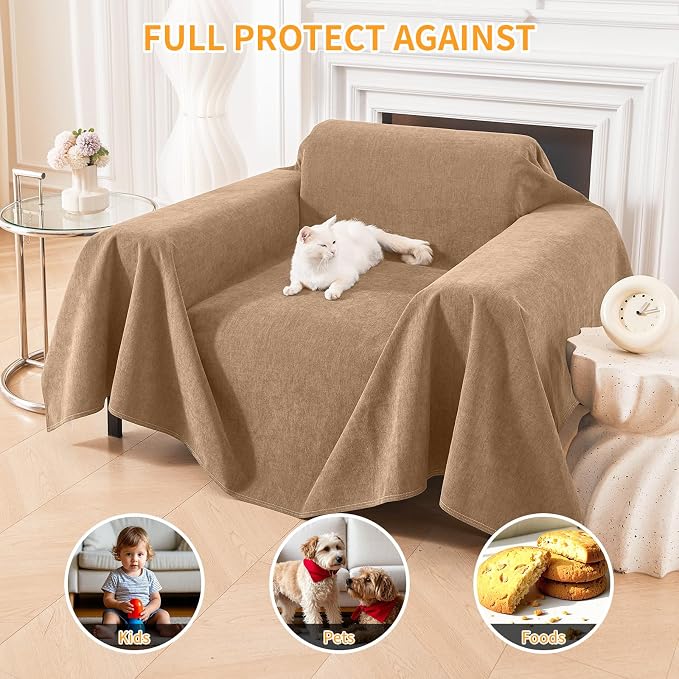 Deep Dream Cat-Scratch Resistant Armchair Couch Cover, Waterproof Sofa Cover - Image 5