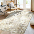 Washable Area Rugs 3'x5' Non-Slip Modern Abstract Soft by RELEANY
