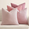MIULEE Aesthetic Pink Spring Decorative Pillow Covers 18x18 Inch Set of 4 by MIULEE
