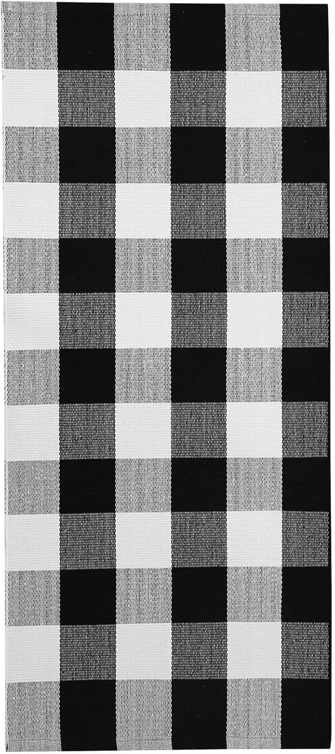 IOHOUZE Buffalo Plaid Checkered Rug 2x4.3 Ft Front Door Mats, Washable Area Rugs - Image 8