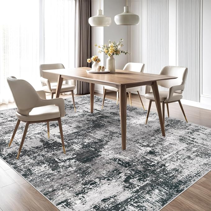 9x12 Area Rug for Living Room: Washable Abstract Soft Rugs Non Slip Modern - Image 6