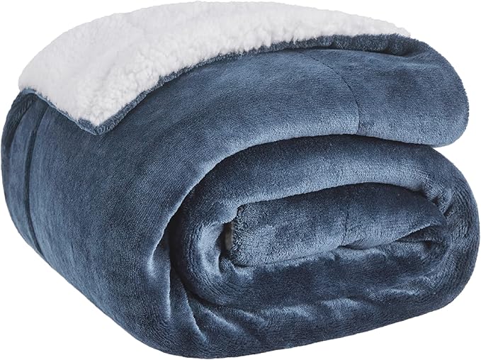 Bedsure GentleSoft Sherpa Fleece Throw Blanket by BEDSURE