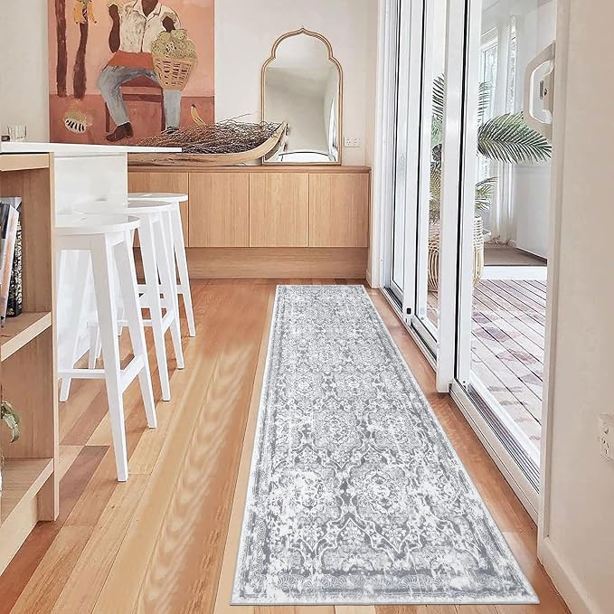 Vaukki Hallway Runner Rug, Vintage Shaggy Soft Laundry Rug Runner, Non Slip - Image 6