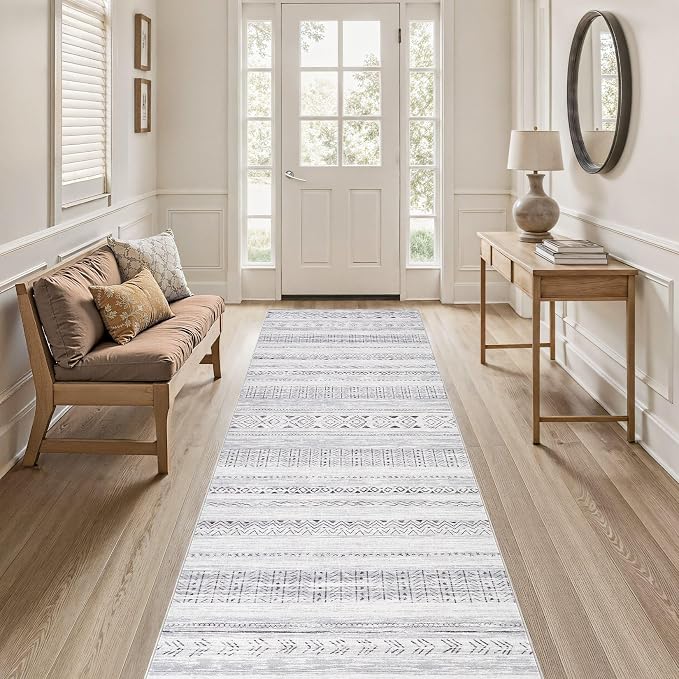 cotiled Washable 3x8 Runner Rugs: Washable Boho Rugs - Image 2