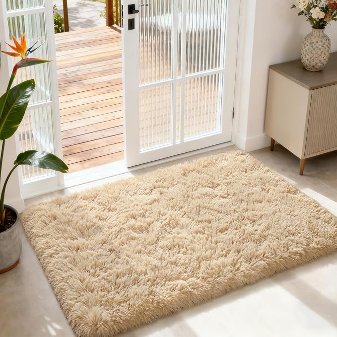 Merelax Modern Soft Fluffy Small Shaggy Rug - Image 3