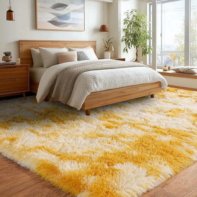 Upgrade Non-Slip Plush Rugs for Living Room, Soft Shaggy Carpets for Living Room - Image 7