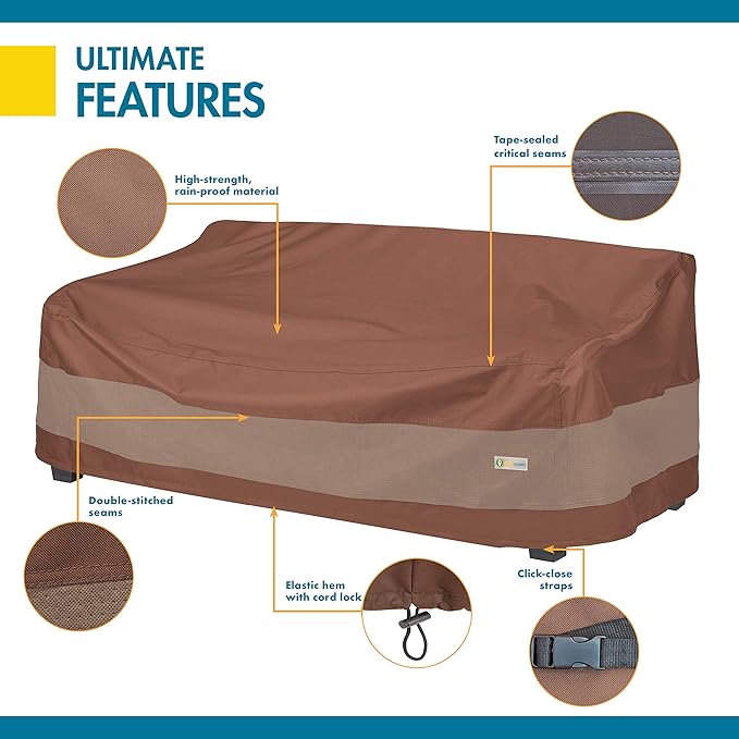 DUCKCOVERS® Ultimate Waterproof Outdoor Loveseat and Sofa Cover - Image 5