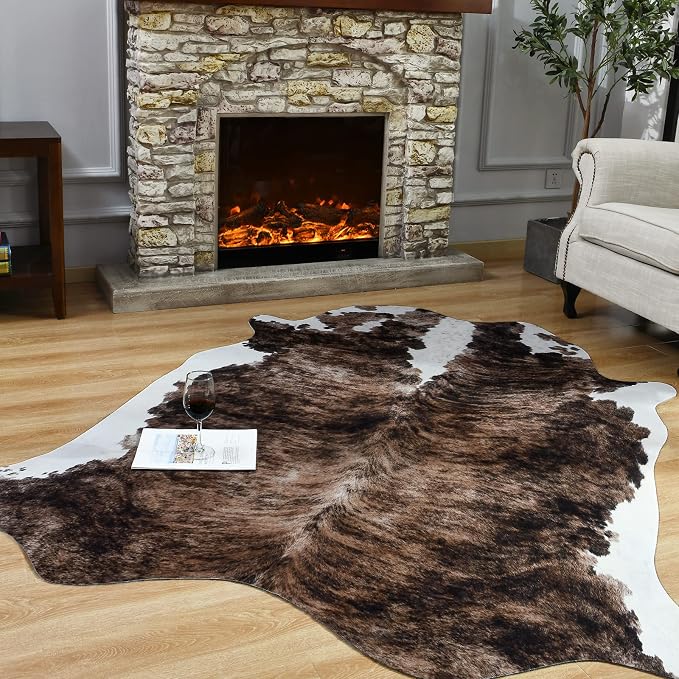 Easycozy Faux Cowhide Large Cow Print Rug - Image 5