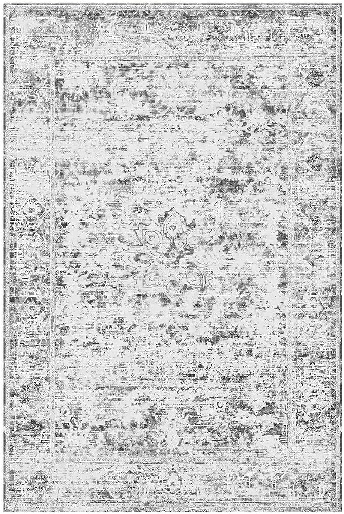 Area Rugs 5x7, Washable Grey Rugs - Image 5