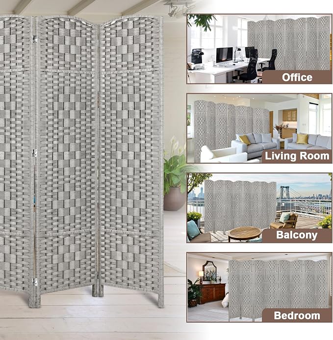 Rose Home Fashion 6 ft Tall Room Divider, Room Dividers and Folding Privacy - Image 6