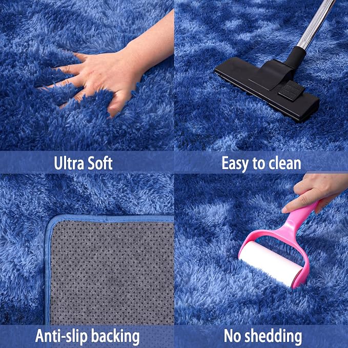Fluffy Area Rugs for Living Room, Soft Shaggy Carpets for Living Room, Upgrade - Image 6
