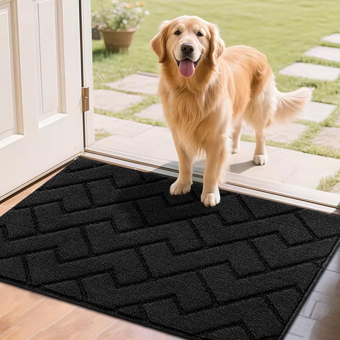 hicorfe Indoor Doormat, Front Back Door Mat Rubber Backing Non Slip Door Mats by Hicorfe