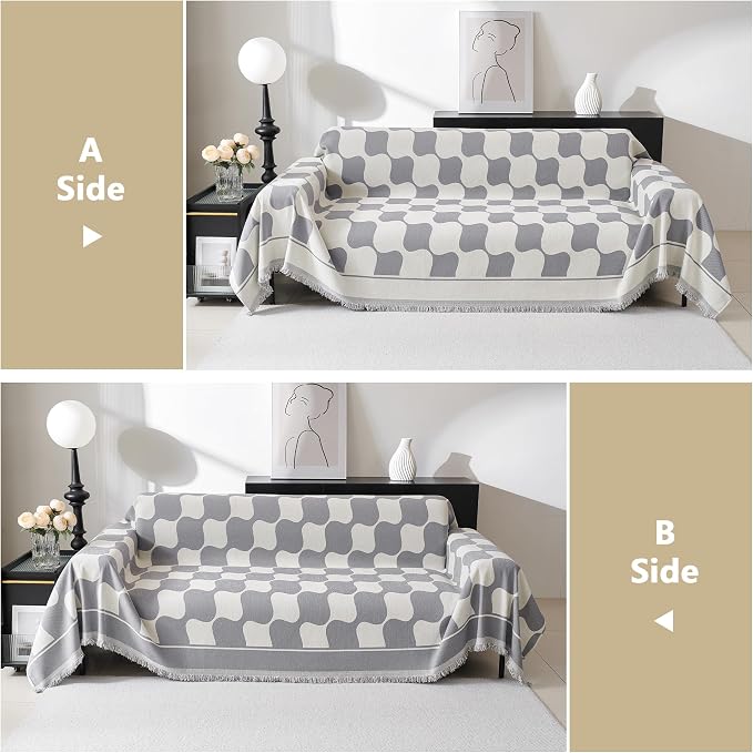 MEETSKY Couch Cover Super Soft Couch Covers - Image 4