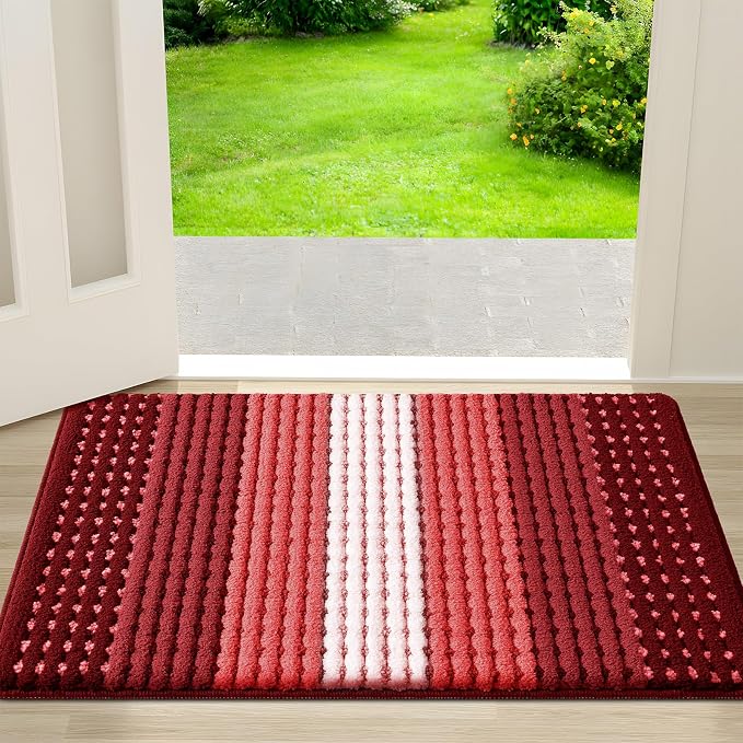 Kitinjoy Indoor Outdoor Door Mat, 30x17 Non-Slip Absorbent Dirt Trapper by Kitinjoy