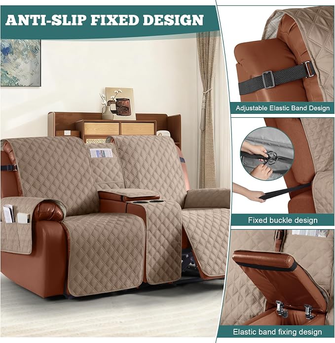 Ruaozz Waterproof Loveseat Recliner Cover - Image 6