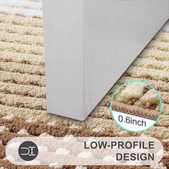 Kitinjoy Indoor Outdoor Door Mat, 40x32 Non-Slip Absorbent Dirt Trapper - Image 4