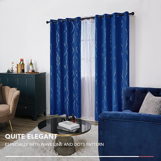 Deconovo Blackout Curtains, 52 x 72 Inch Drapes - Image 6