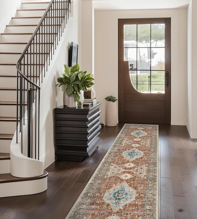 Lahome Oriental Hallway Runner Rug, 2.5x8 Kitchen Runner Non Slip Ultra-Thin - Image 5