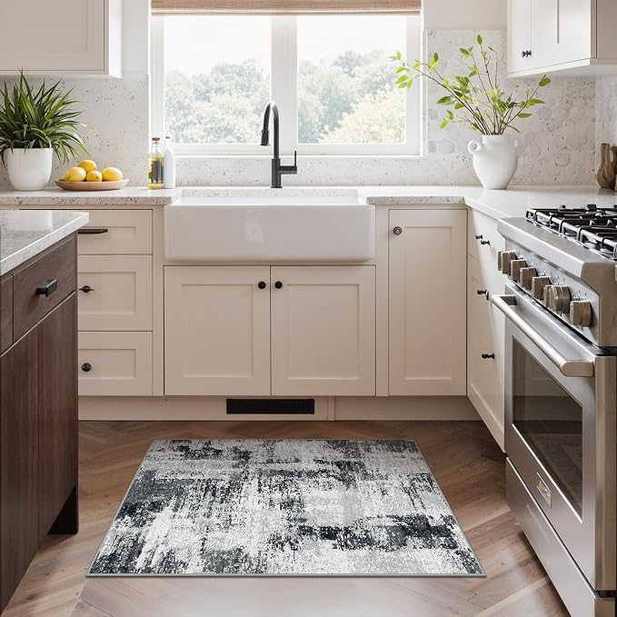 GENIMO 2x3 Rugs for Entryway Entrance, Modern Machine Washable Rug Ultra Soft - Image 3