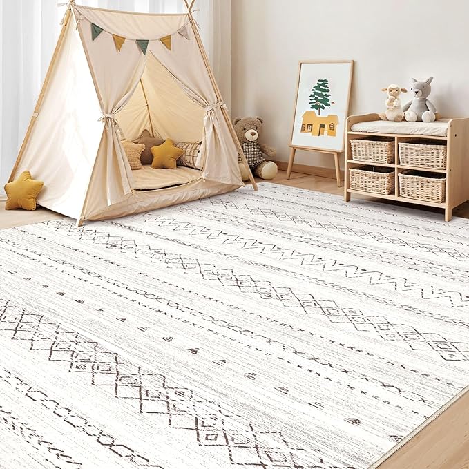 cotiled 12x15 Area Rug Living Room: Washable Boho Rugs - Image 6